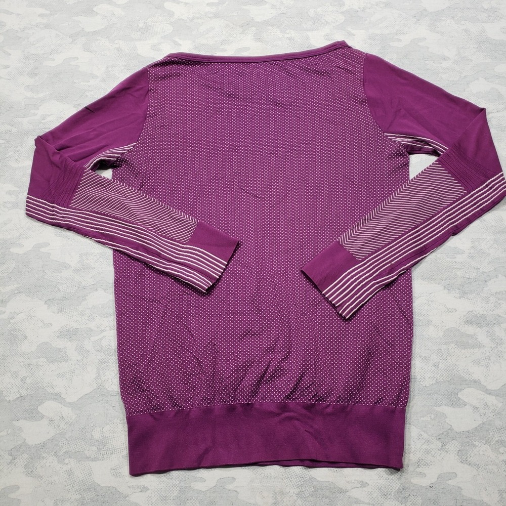 Nike Top Womens Small Purple Long Sleeve Dri-fit Active Wear Stretch - Picture 7 of 11